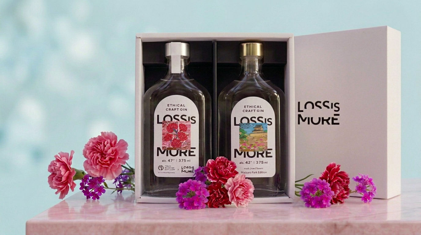 LOSS IS MORE GIN 舞鶴公園・カーネーション GIFT SET（GIFT BOX付）